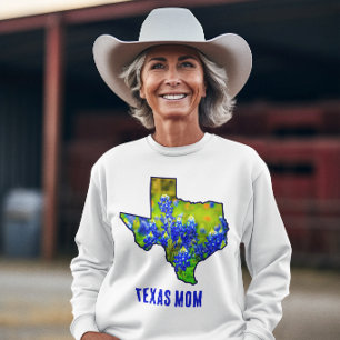Texas Mamma Texas Bluebonnets Blommig  T Shirt