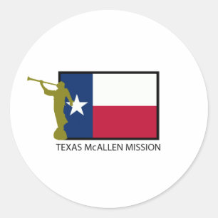 TEXAS McALLEN UPPDRAG LDS CTR Runt Klistermärke