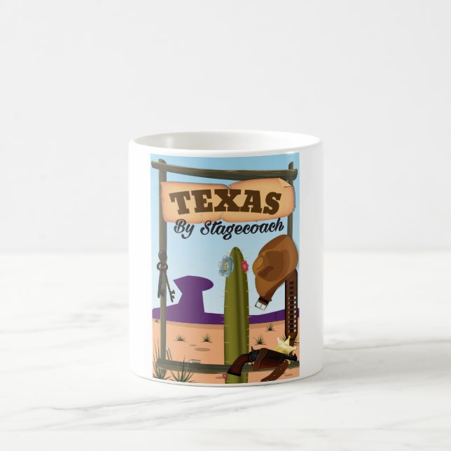 Texas med diligens kaffemugg (Center)