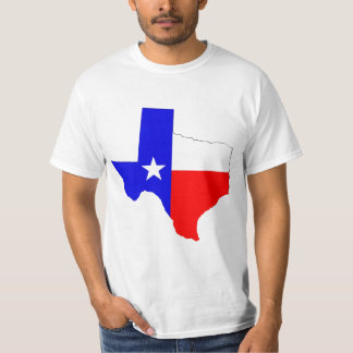 Texas med flagga tee