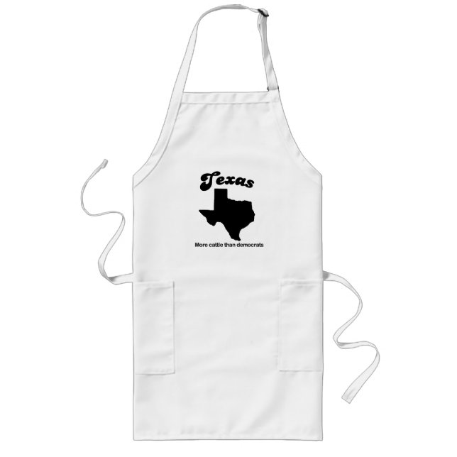 Texas - mer nötkreatur än demokrater långt förkläde (Framsidan)