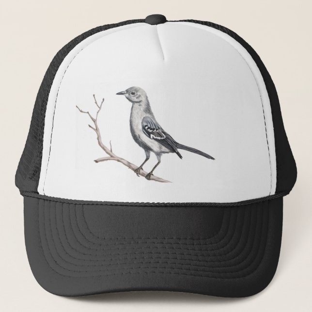 Texas Mockingbird Trucker Hatt Keps (Framsida)