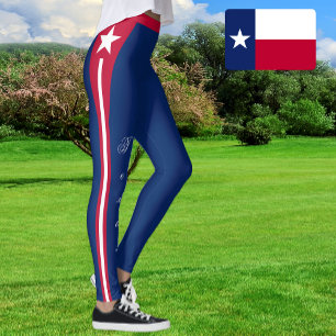 Texas mode leggings, Texas Flagga /sport Leggings