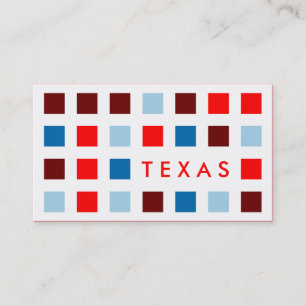 TEXAS (modets kvadrater) Visitkort