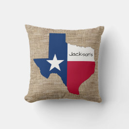 Texas monogrammad Dekorativ kudde