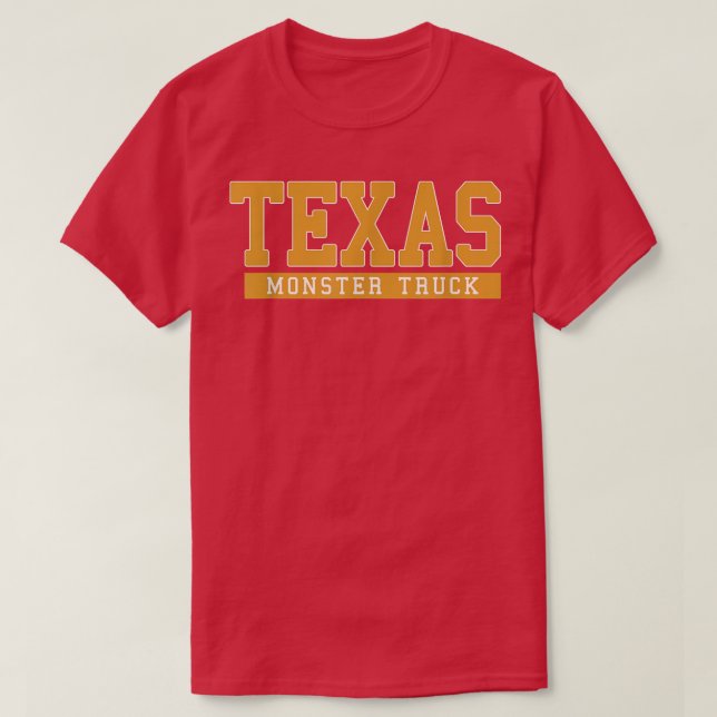Texas Monster Lastbil T Shirt (Design framsida)