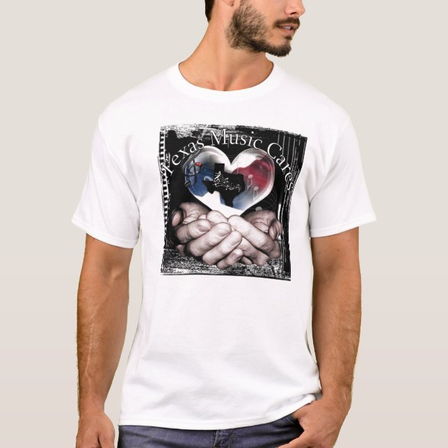 Texas musik att bry sig T-tröja Tee Shirt (Framsida)