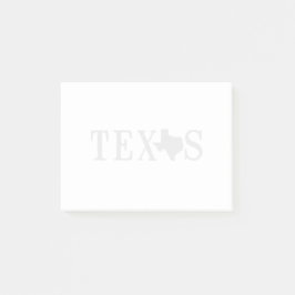 Texas Namn med delstat Shaped Brev Post-it Block