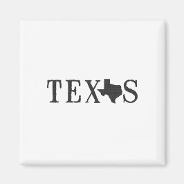 Texas Namn med State Shaped Brev Ord Art Magnet