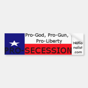 Texas nationaliströrelse bildekal