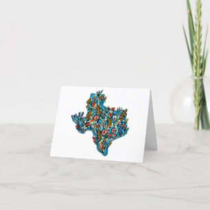 Texas & Native Flowers Note-kort Tack Kort