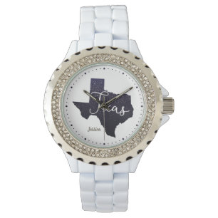 Texas Night Stars State Shape Armbandsur