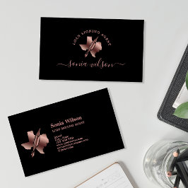 Texas Notary Loan Signing Agent Modern Typography Visitkort