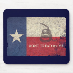 Texas och Gadsden flagga Musmatta