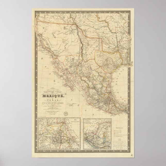 Texas och Mexiko Poster (Framsidan)