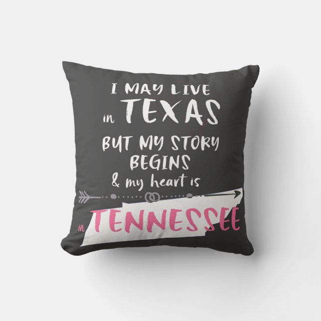 Texas och Tennessee Kudde (Framsida)