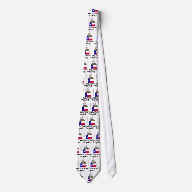 Texas Oilman, oilfieldgåva, Tie, slips, olja, Slips (Framsida)