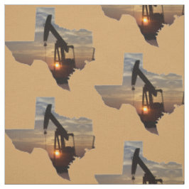 Texas olja pumpar jacksolnedgång på NÅGON FÄRG Tyg