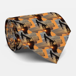 Texas Oljepump-Jack vid solnedgång Slips