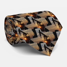 Texas Oljepump-Jack vid solnedgång Slips