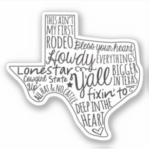 Texas Ord Sticker Klistermärken