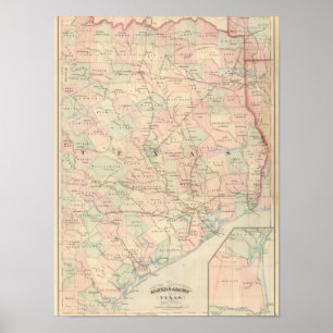 Texas östra portionr poster