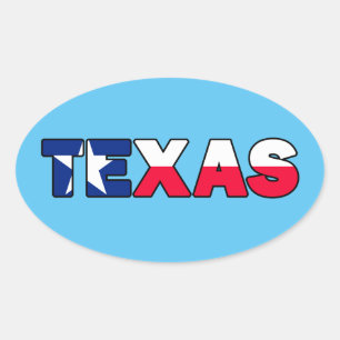 Texas Ovalt Klistermärke