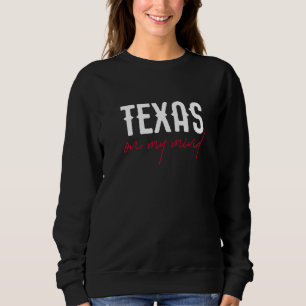 Texas på min tänkesätt Stolt infödd texan T Shirt