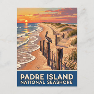 Texas Padre Island Vykort