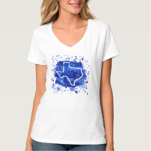 TEXAS "Paint the Mor Blue" Ed. 1 Kvinnors teve T Shirt