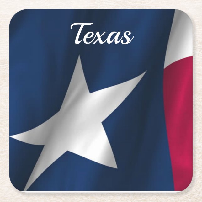 Texas papper underlägg kvadrat (Framsidan)