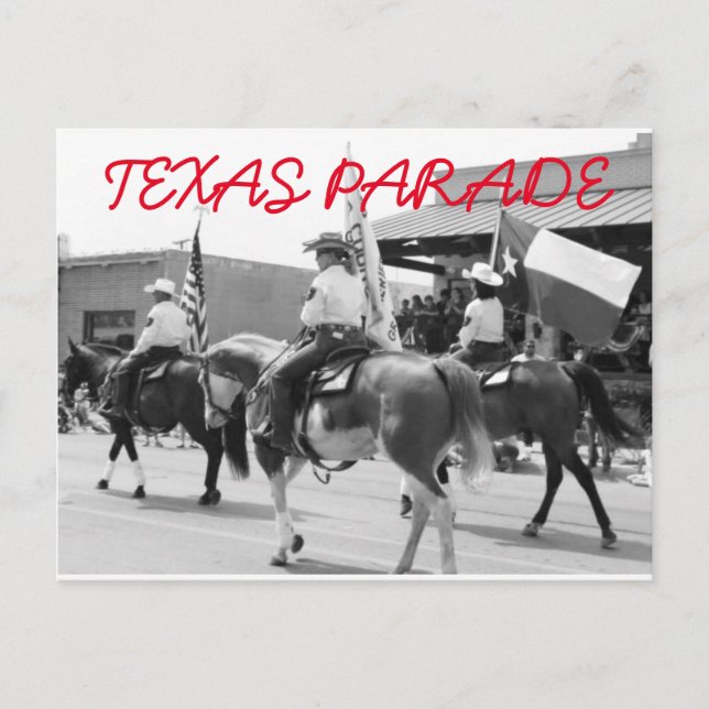 Texas Parad-kort Vykort (Framsida)