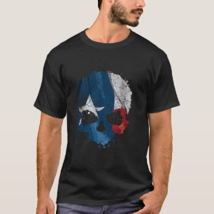 Texas Patriot Texan Flagga Förenta staterna Skull T Shirt