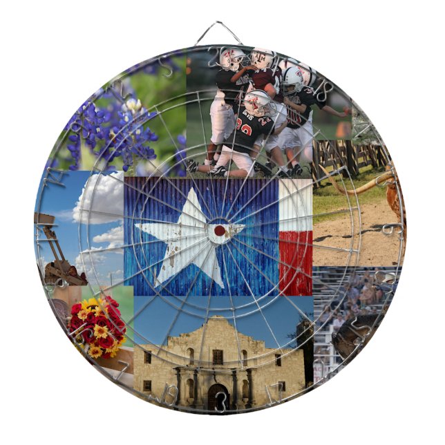 Texas Photo Mosaic Darttavla (Framsidan)