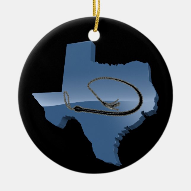 TEXAS PISKAR JULGRANSPRYDNAD KERAMIK (Framsidan)