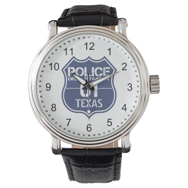 Texas Police Department Shield 01 Armbandsur (Framsida)