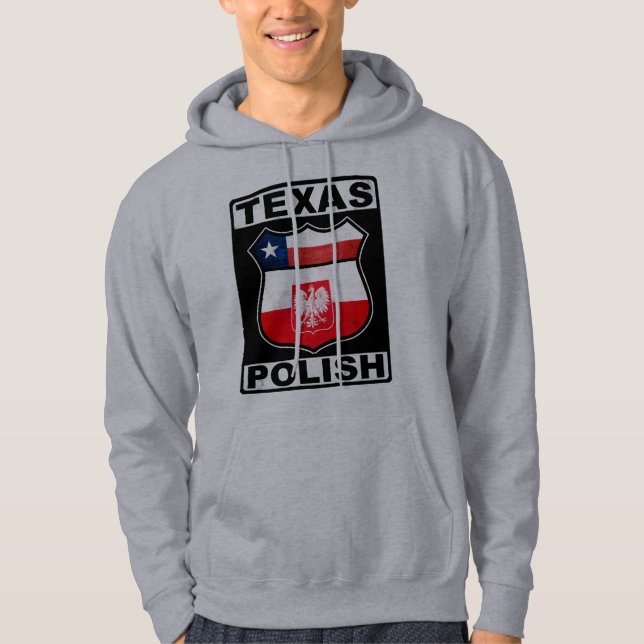 Texas polska American Hooded Top Hoodie (Framsida)