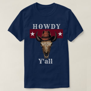 Texas populära talesätt Howdy Y'all T Shirt