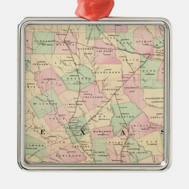 Texas portionr julgransprydnad metall (Framsidan)