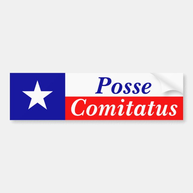 Texas Posse Comitatus Bildekal (Framsidan)