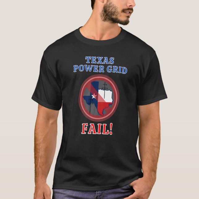 Texas Power Grid Misslyckas T Shirt (Framsida)