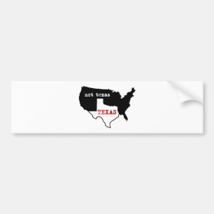 Texas pride! Texas/inte Texas Bildekal