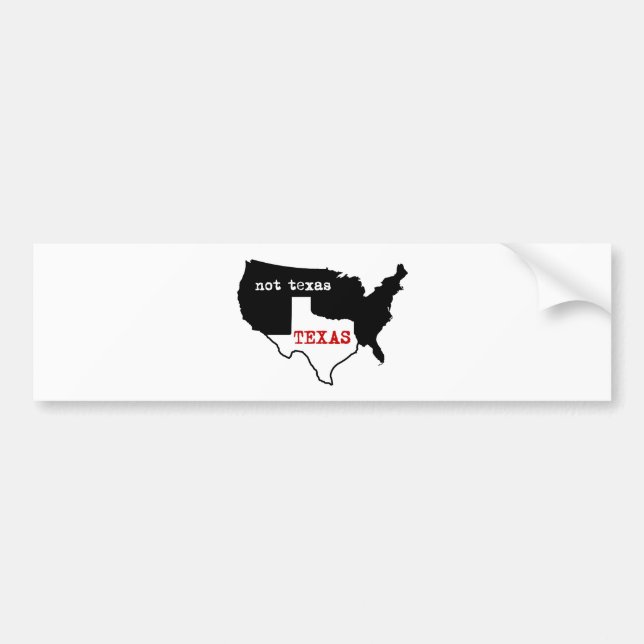 Texas pride! Texas/inte Texas Bildekal (Framsidan)