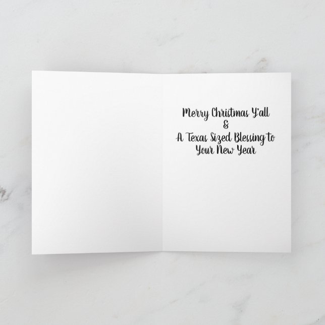 Texas-Pridets julkort Helgkort (Inuti)