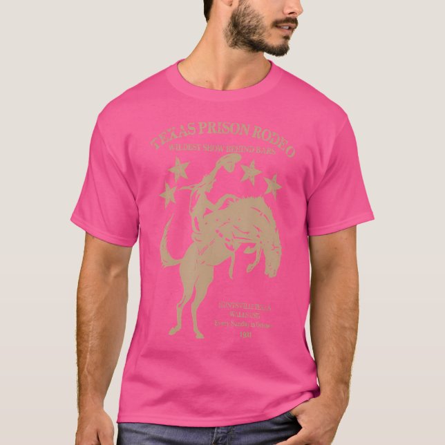 Texas Prison Rodeo 1931 Rodeo T Shirt (Framsida)