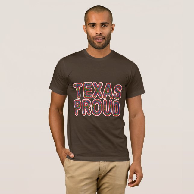 Texas Proud Bluebonnet T Shirt (Hel framsida)