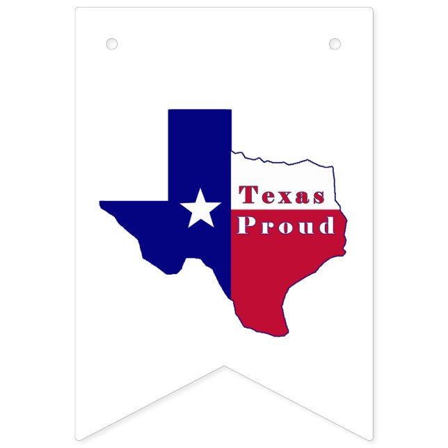 Texas Proud Flagga Karta (Femtonde flaggan)