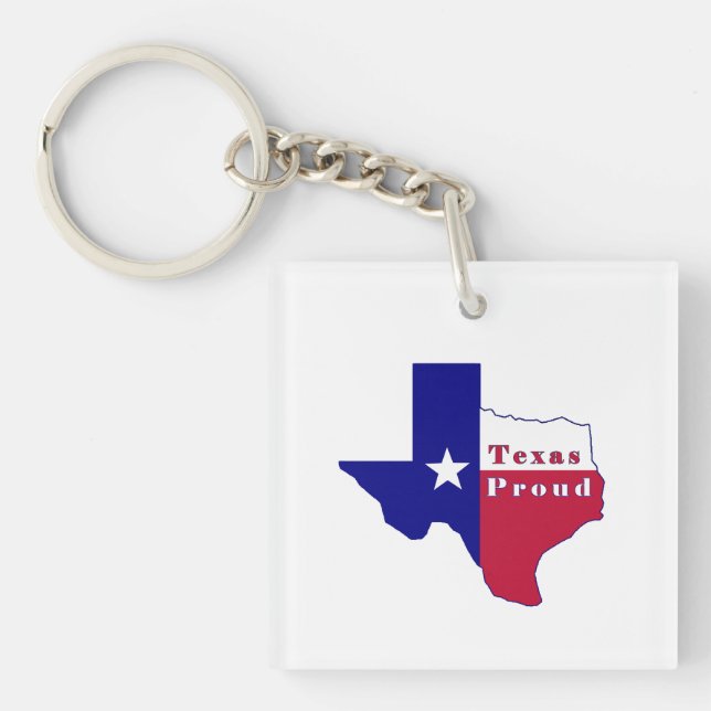 Texas Proud Flagga Karta (Framsidan)