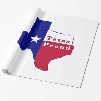 Texas Proud Flagga Karta Presentpapper