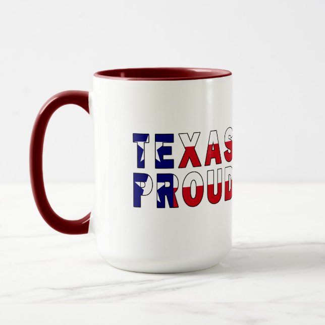 Texas Proud Flagga Mugg (Vänster)